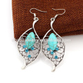 Creative Vintage Fashion Turquoise Drop Earrings Jewelry Design For Ladies SSEH043